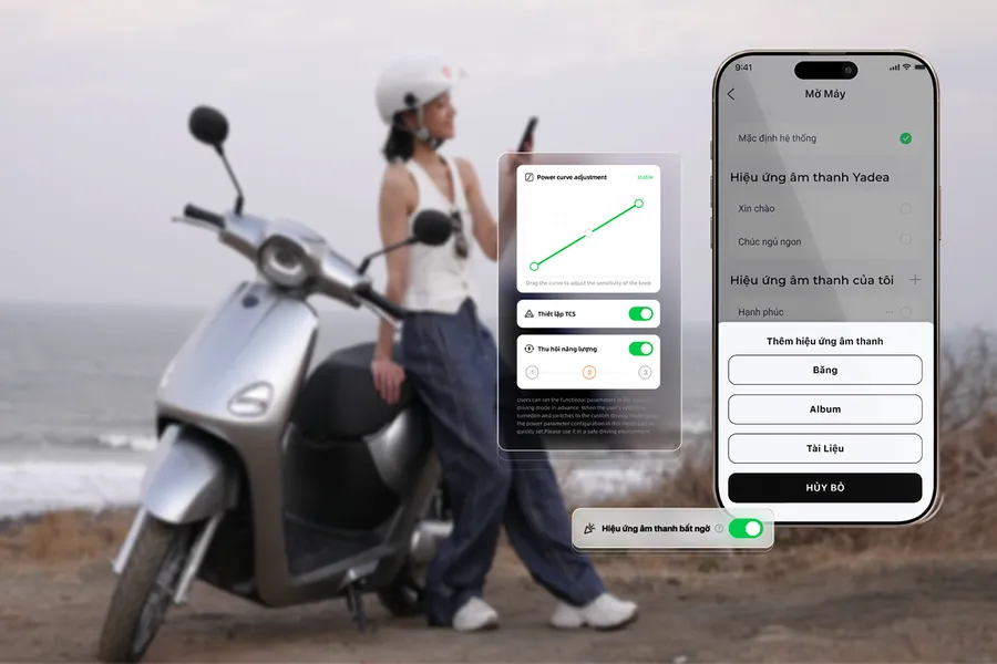công nghệ trên xe Yadea Osta